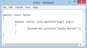Hello World program example