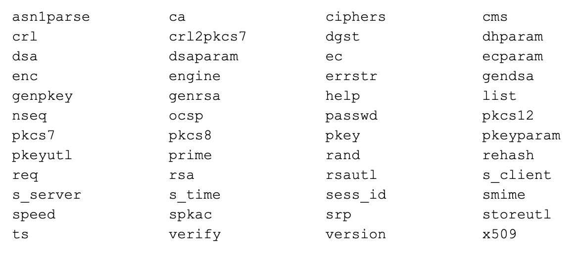 command families