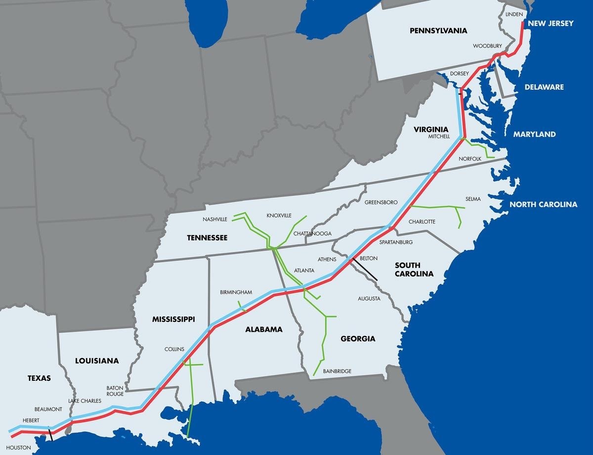colonial-pipeline-system-map